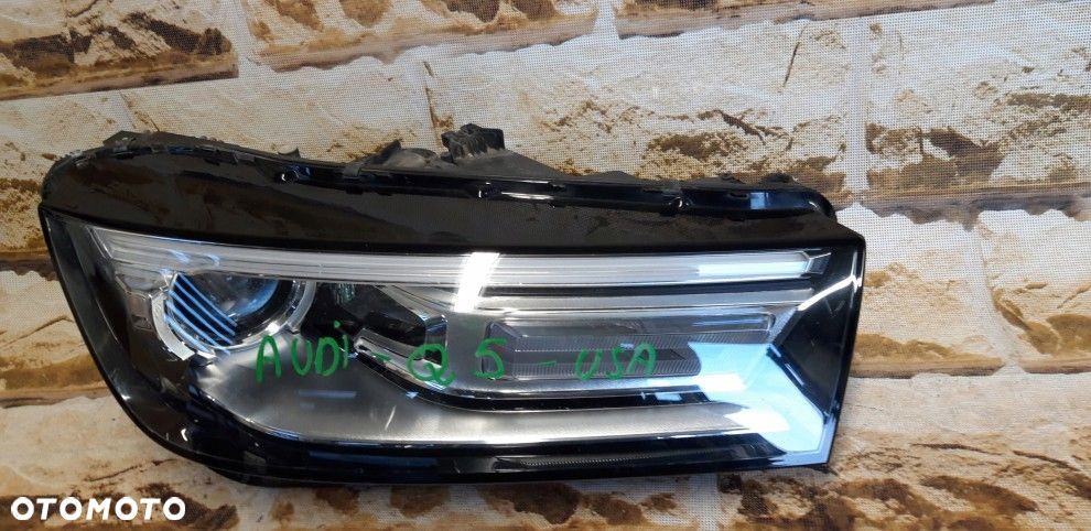 audi q5 80a 941 006b xenon led usa ameryka prawa lampa kompletna - 2