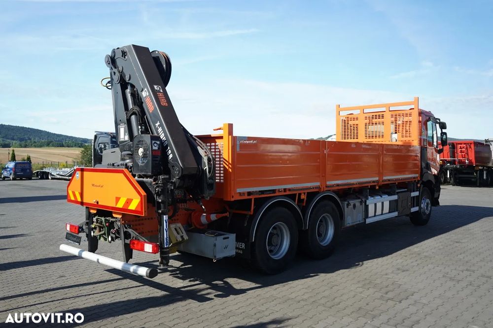 Renault C 430 / 6x4 / LIVRARE 6,8 M + HIAB 188 ES-4 HDS / EXTENSIE 12,5 M / RADIOCOMANDĂ / ROTATOARE - 11