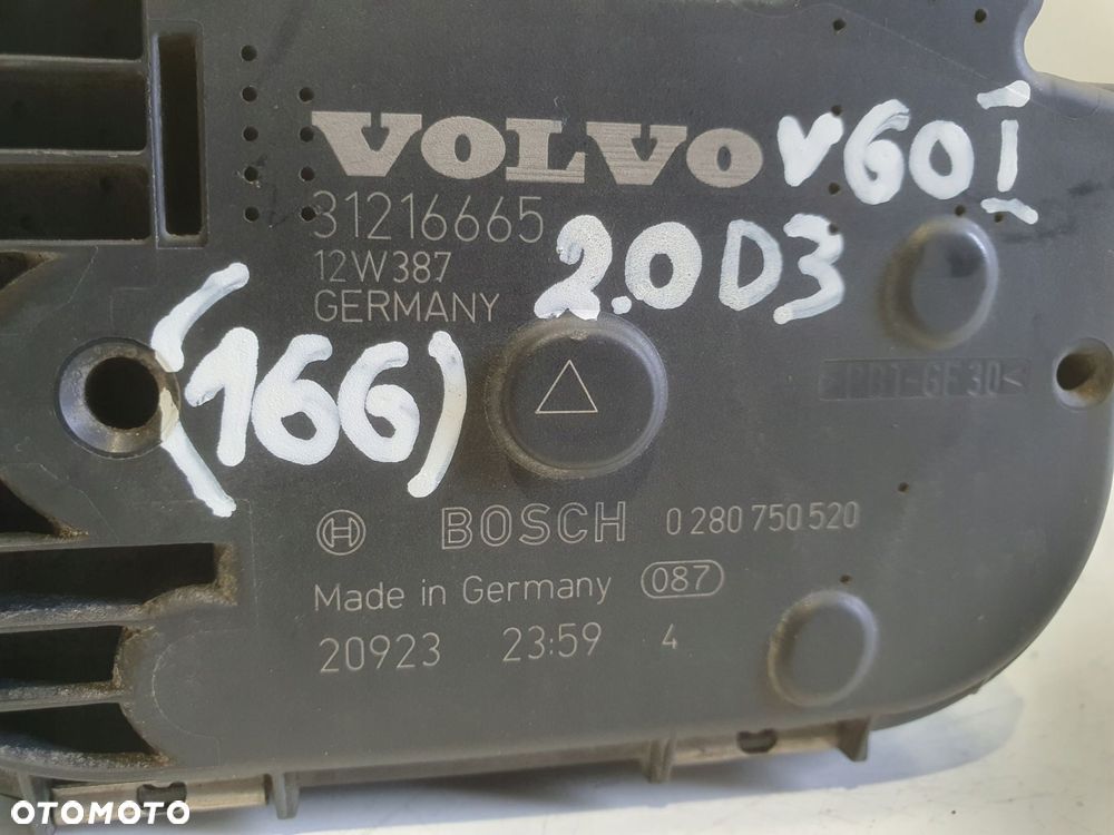 PRZEPUSTNICA Volvo S60 II V60 2.0 D D3 _ 31216665 028075520 - 2