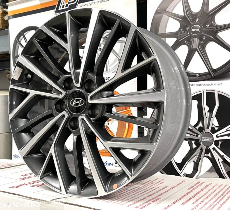 Jante Hyundai Santa Fe, ix35 , Tucson, Ioniq , Veloster , 18 inch, noi, originale, bicolore - 2
