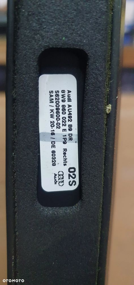 Relingi dachowe reling prawy lewy komplet Audi A4 B9 Kombi 8W9860021E 8W9860022E - 8