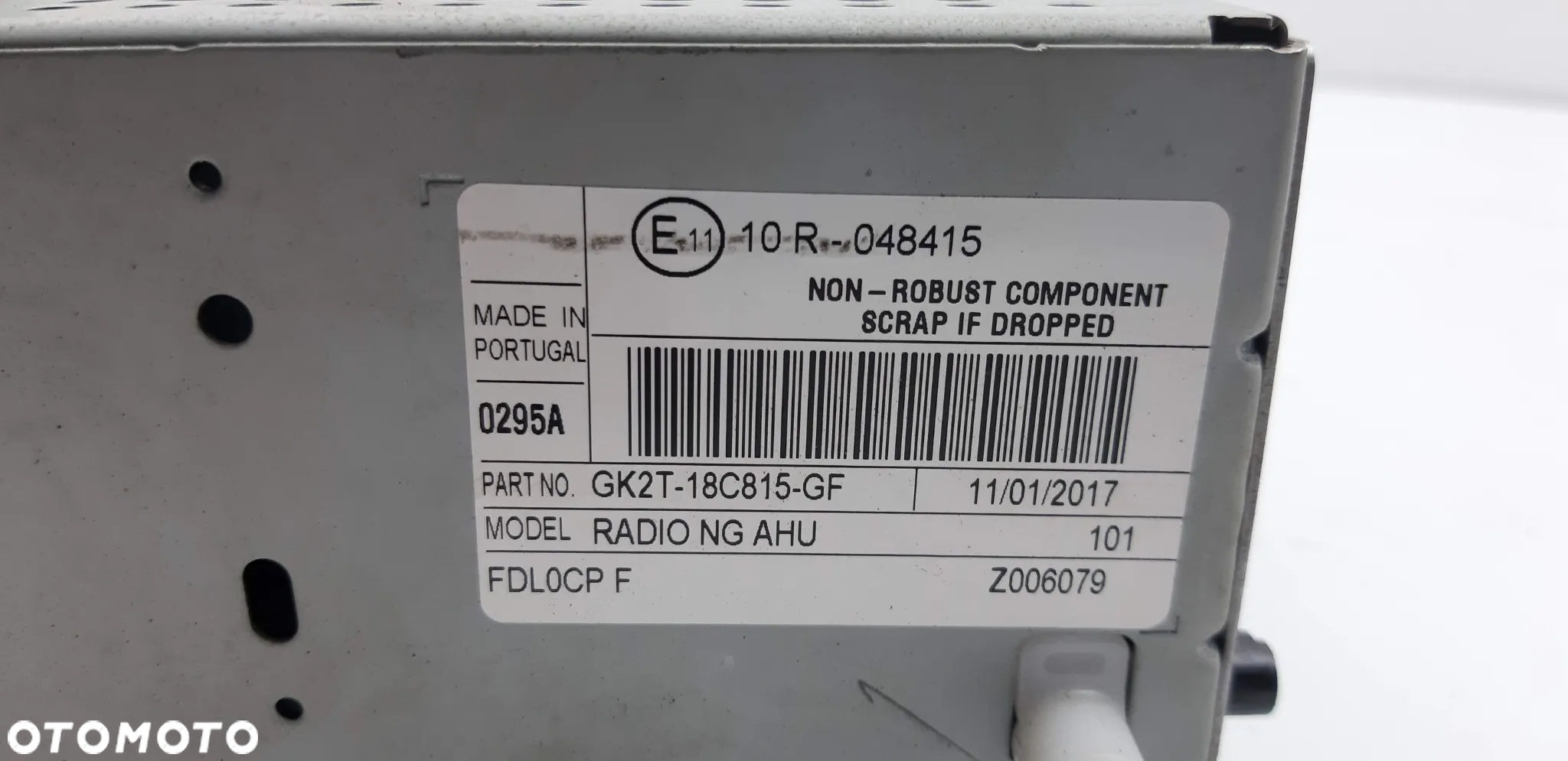 Radio CD GK2T-18C815-GF Ford Transit Custom 2.0d 2017r - 5