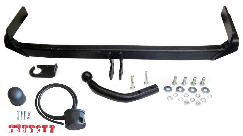 Nowy Kompletny Hak Holowniczy + Kula + Wiązka Uniwersalna + Gniazdo elektr.do Vw Volkswagen Polo 6N 3 + 5drzwi HTB Hatchback od 1994 do 2001 - 1