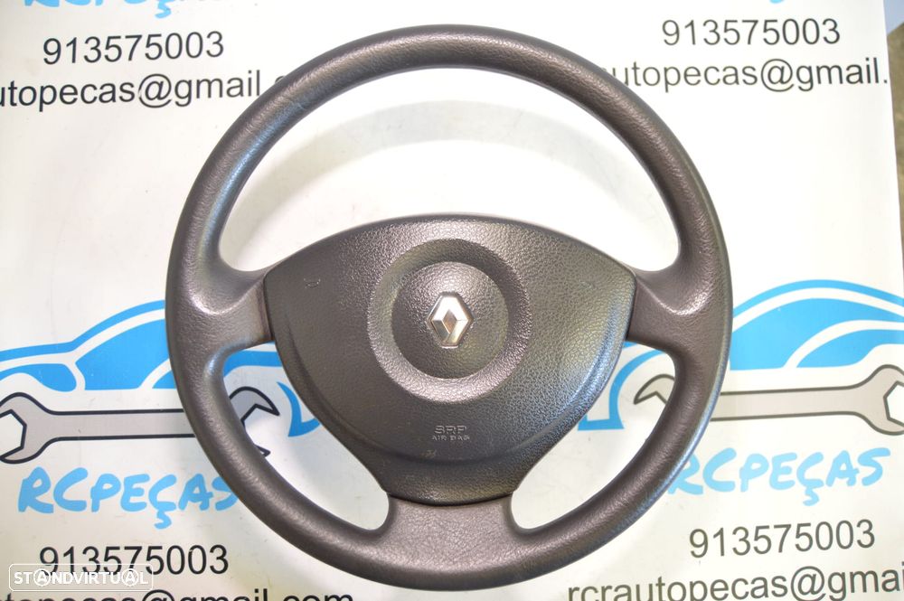 VOLANTE GUIADOR COMPLETO 484000393R 484000393 8200281627 8200281642 RENAULT MODUS PELE AIRBAG GRAND MODUS - 6