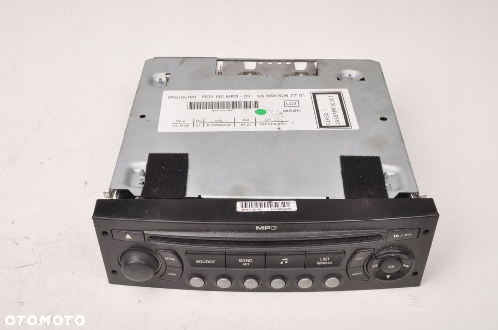 PEUGEOT 3008 RADIO CD MP3 9666650677 - 7