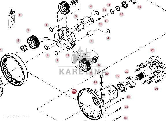 Fendt 712 716 Vario Zwolnica Kompletna Tylna Obudowa Prawa Lewa CZĘŚCI 411151150010 - 2