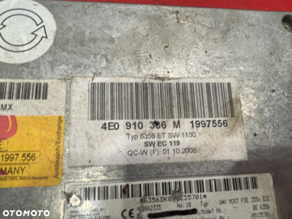 4E0910356M MODUL STEROWNIK BLUETOOTH AUDI - 2