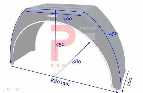 Aripi de DOMAR pentru remorci platforme autoutilitare duble sau simple - 8