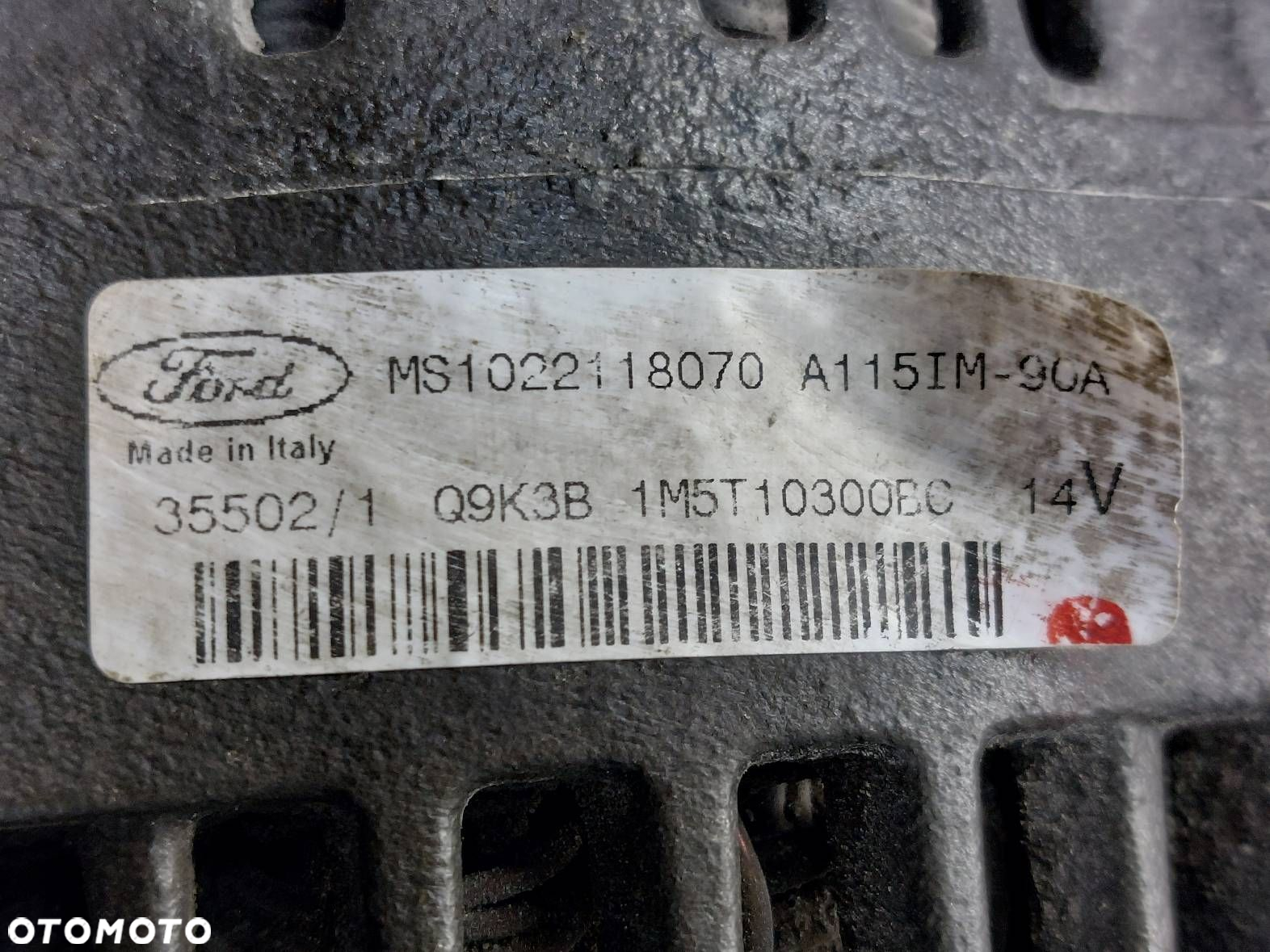 ALTERNATOR + WAŁEK ALTERNATORA FORD FOCUS MK1 1.8 TDCI 1M5T-10300-BC - 4