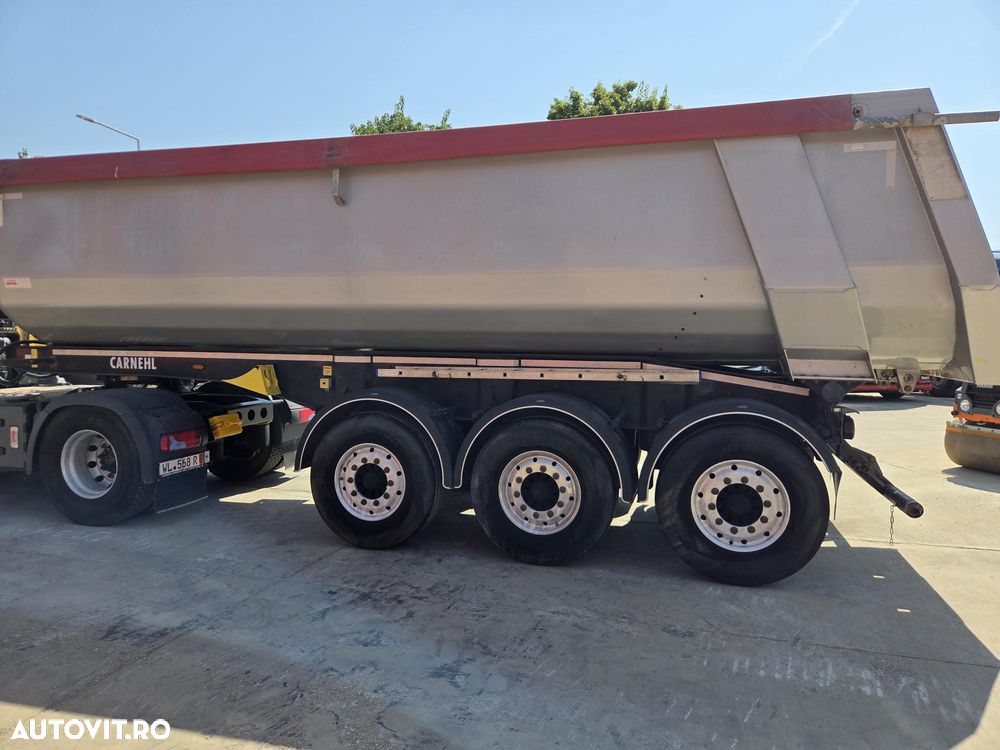 Carnehl Basculabila 28mc, 2021, MASA PROPIE 4,8tone, picioare detasabile,axa liftabila, Carte identitate RAR, RULATA NUMAI IN GERMANIA, jante Aluminiu, axe BPW, CA NOUA, anv 80% ok, cilindru HYVA, prelata, , posibilitate leasing 4 ani-PROMOTIE 21.900 EUR+Tva - 6