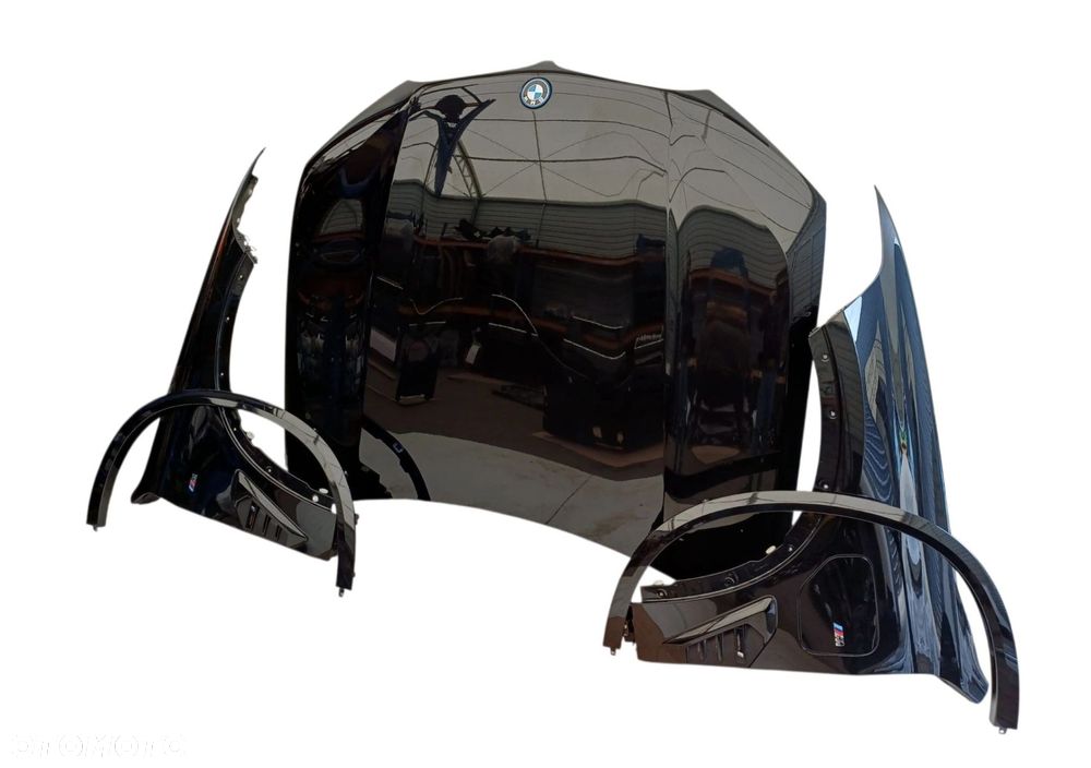 BMW X5 G05 MASKA BŁOTNIKI SIERPY PRZÓD KOMPLET Black Sapphire metallic 475 - 6