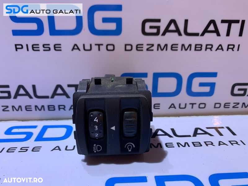 Buton Reglaj Reglare Faruri si Intensitate Lumini Ceasuri Bord Renault Laguna 3 2007 - 2015 Cod 251900001R - 1