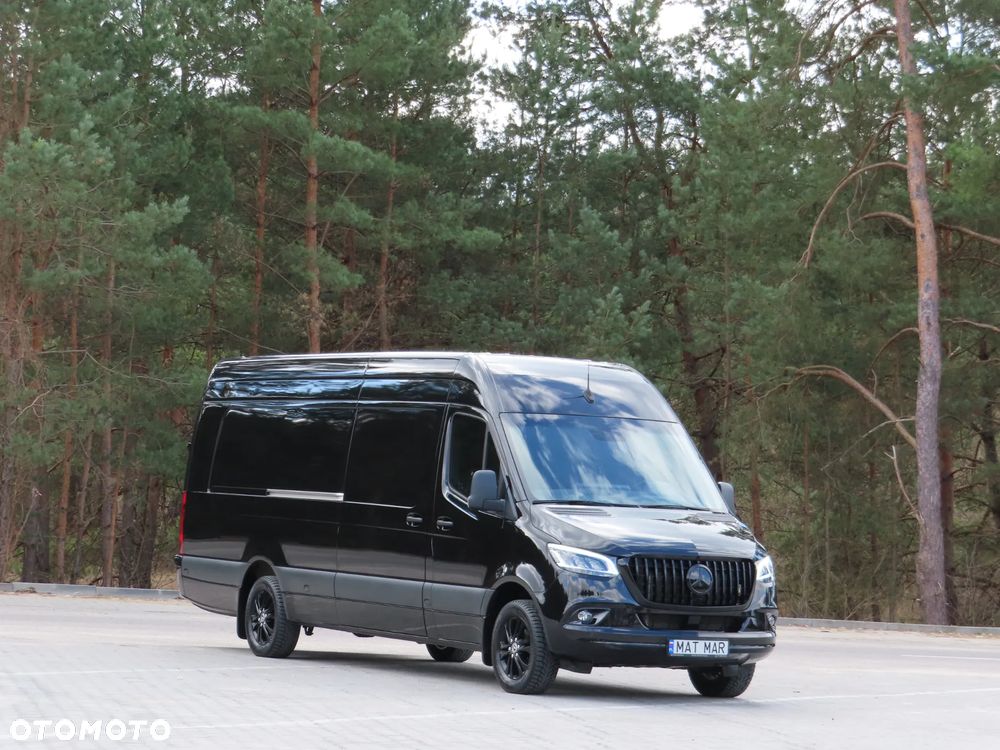 Mercedes-Benz Sprinter 319 CDI 190 KM 9G-Tronic Automat Model 907 AMG Panamericana GT AMG Furgon Blaszak Ekstra Długi LONG MAXI + 4800 mm Zawieszenie Tylne Pneumatyczne Adaptacyjne WZMACNIANY Rozstaw Osi 4325 mm Ładowność 941 Kg HAK 2800 Kg FULL Opcja Wyposażenia Stan Auta Nowy Jak Z Salonu OKAZJA DOSTEPNY I GOTOWY - 2