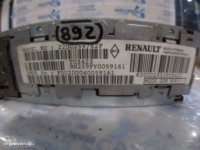 Radios 8200029539 RENAULT CLIO 2 2000 1.2I 60CV 5P CINZA ORIGINAL 22DC25962F - 4