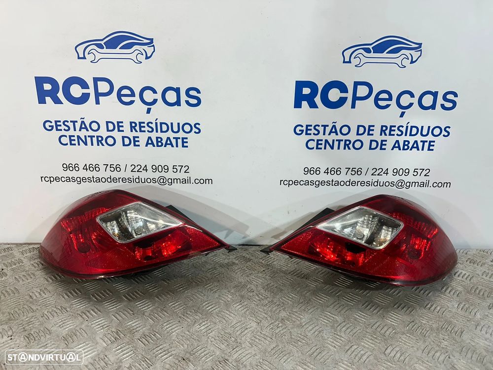 .Conjunto Farolins Tras Traseiros Esquerdo Direito Originais Opel Corsa D 13188047 13188046 2006 - 2010