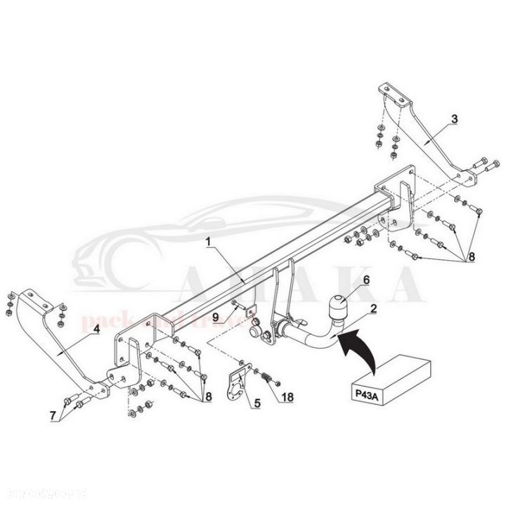 Hak Holowniczy Automat Do Citroen Ds5 Hatchback 2011-2015 - 3