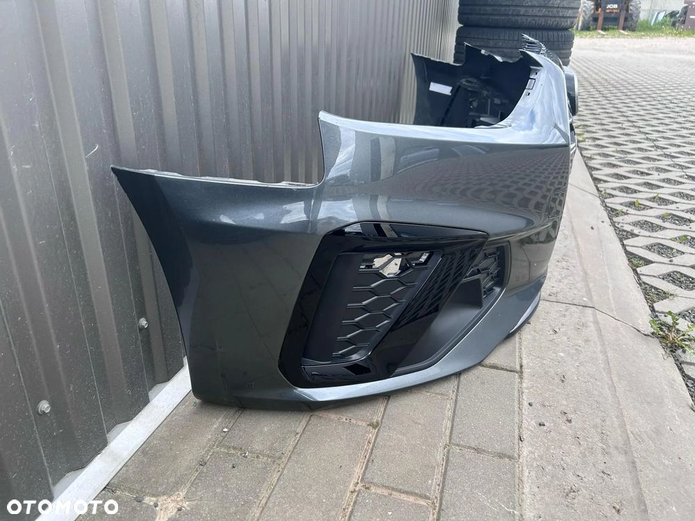 Audi A4 B9 Lift 2019- Zderzak Przedni Przód S Line Daytona Gray LZ7S 4xPDC - 2