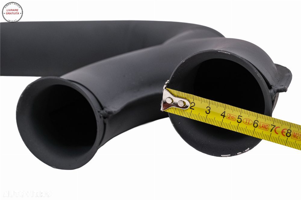 Difuzor Bara Spate Evacuare Dubla Audi Q8 S-Line (2018-2023) Evacuari Negre- livrare gratuita - 15