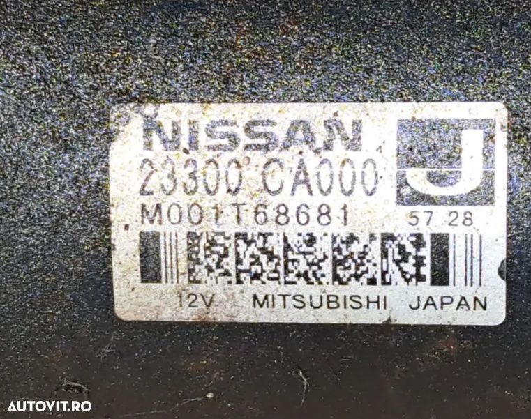 Electromotor starter demaror Nissan Murano 3.5i 6 cilindri nissan maxima presage teana - 3