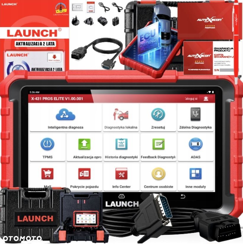 TESTER DIAGNOSTY7CZNY LAUNCH PROS ELITE NEW X-431 POLSKI JĘZYK ANDROID 10 - 1