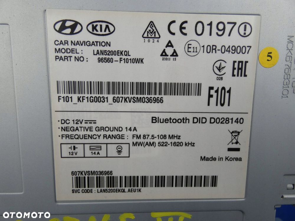 KIA SPORTAGE IV RADIO FABRYCZNE EKRAN WYŚWIETLACZ NAWIGACJA GPS - 3