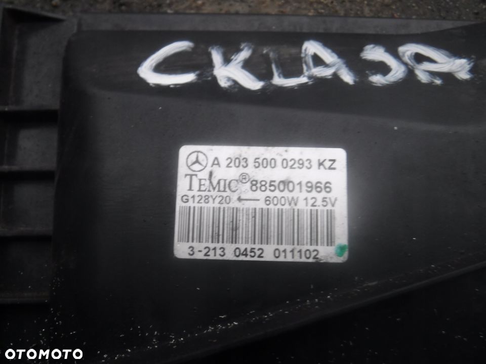 Mercedes C Klasa W203 wentylator chlodnicy 600W 400W - 3