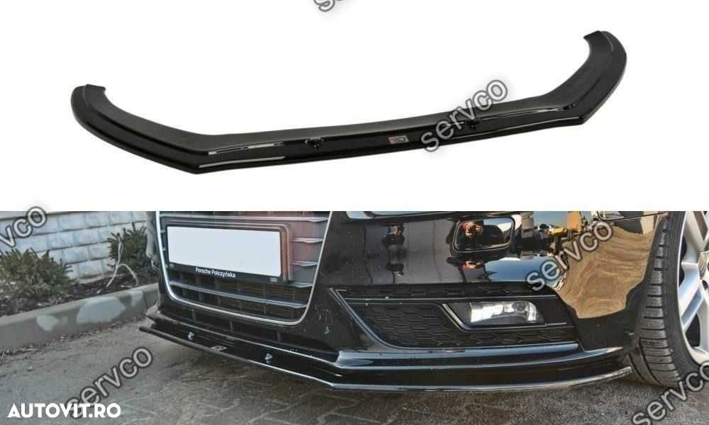 Prelungire splitter bara fata Audi A4 B8 2011-2015 v4 - Maxton Design - 1