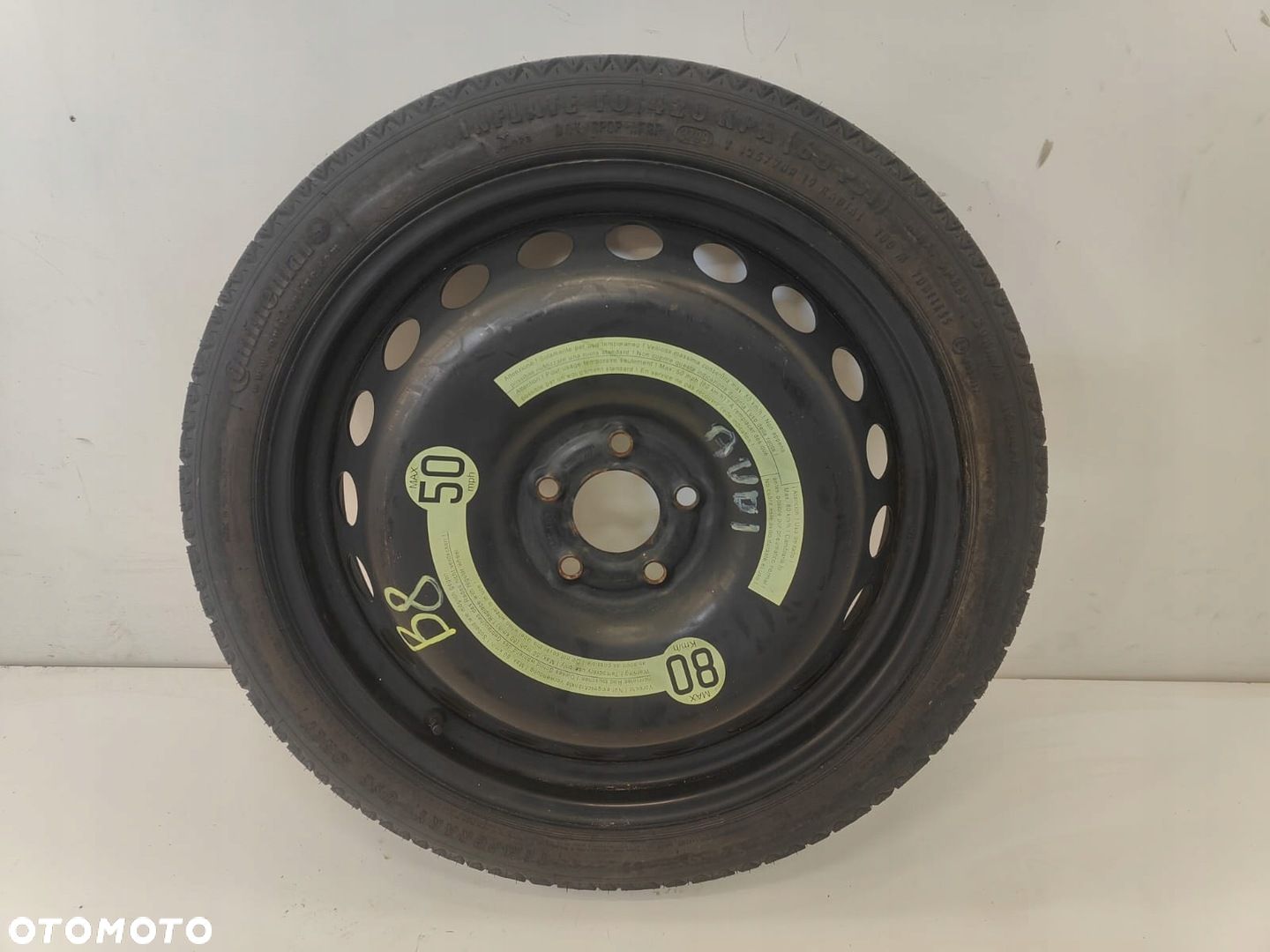 Audi a4 b8 a5 8k0601027 125/70 r19 continental KOŁO ZAPASOWE DOJAZDOWE - 1