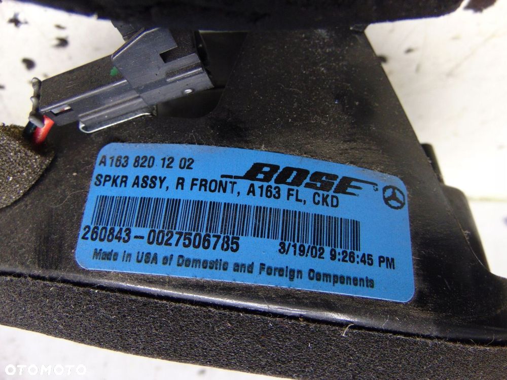 GŁOŚNIK BASOWY BOSE SUBWOOFER WZMACZNIAC GŁOŚNIKI KPL MERCEDES ML W163 LIFT - 13