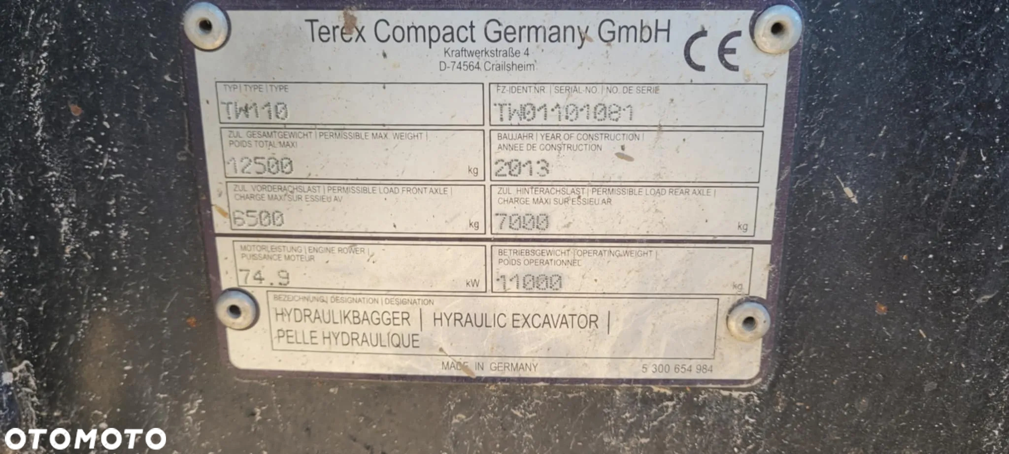 Terex TW 110 - 8