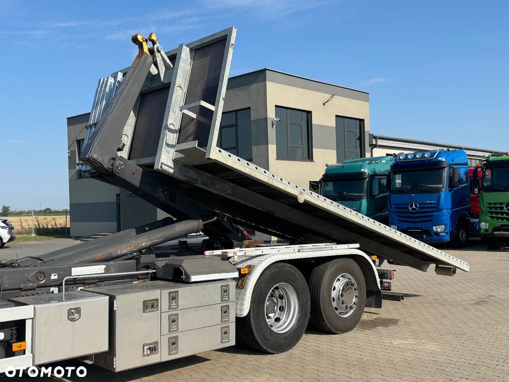 Volvo FMX 6x2R hakowiec MEILLER RK2067 udzwig 20000kg , z platformą do przewozu maszyn , pojazdów lub ładunków, - 27