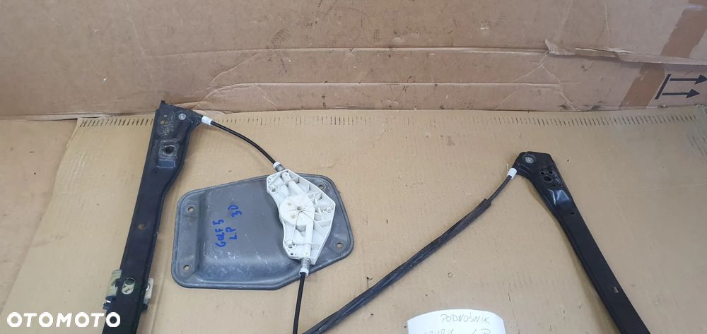 Mechanizm podnośnik szyby lewy przód przedni VW Golf V HB 3D 1K3837461B - 5
