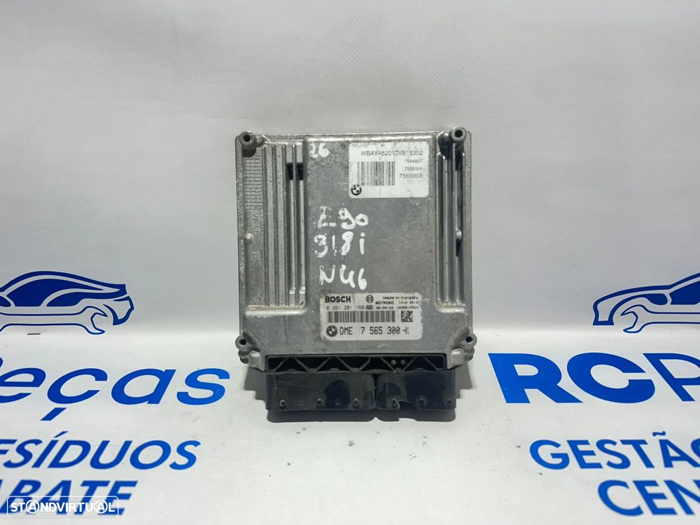 .Centralina Motor Original Bosch BMW 2.0i 16v N46B20 7565300 0261201160 2004 - 2009 - 1