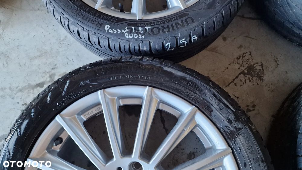 4szt Koła Aluminiowe 17" 5x112 ET50 Platin P74 KBA53290 Letnie Uniroyal 225/45R17 2022r 25A - 8