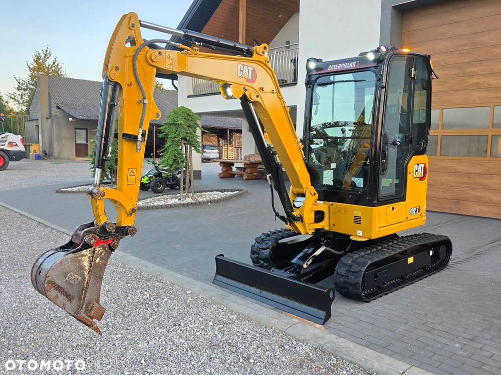 Caterpillar CAT 302.7 CR mini koparka szybkozłącze 3 łyżki piękna serwisowana 1 wł JCB sprowadzona w oryginale - 39