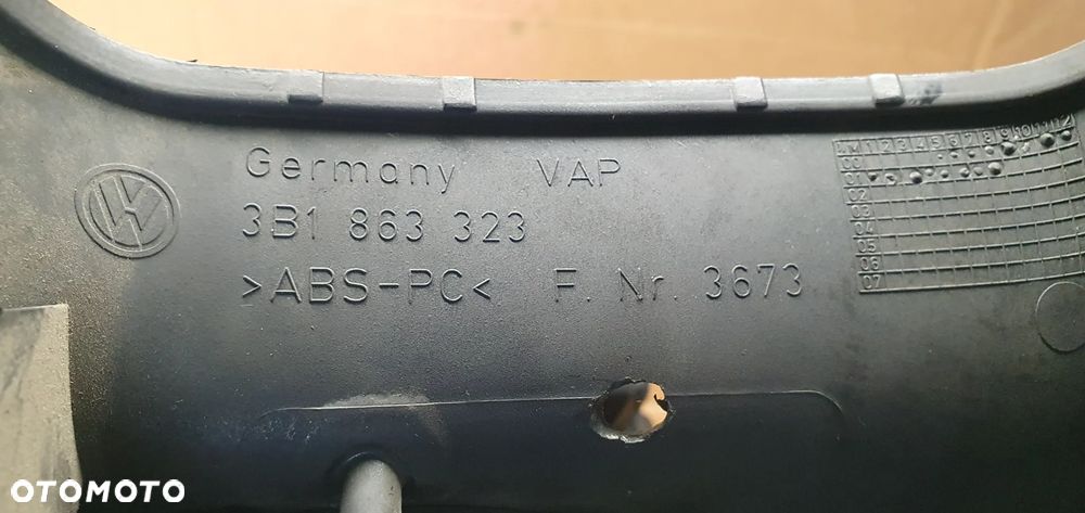 Tunel środkowy podłokietnik czarny VW Passat B6 - 9