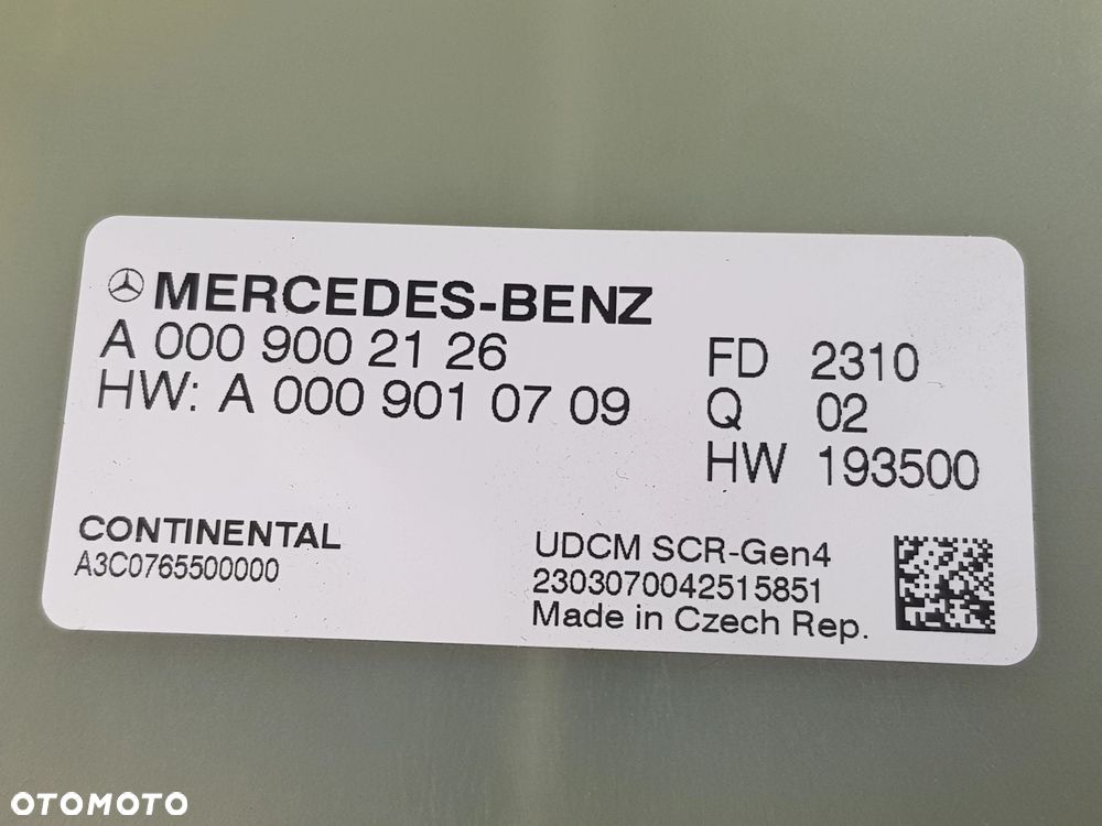 NOWY ORYGINALNY Sterownik Moduł Mercedes w447 w907 Sprinter A0009002126 - 10