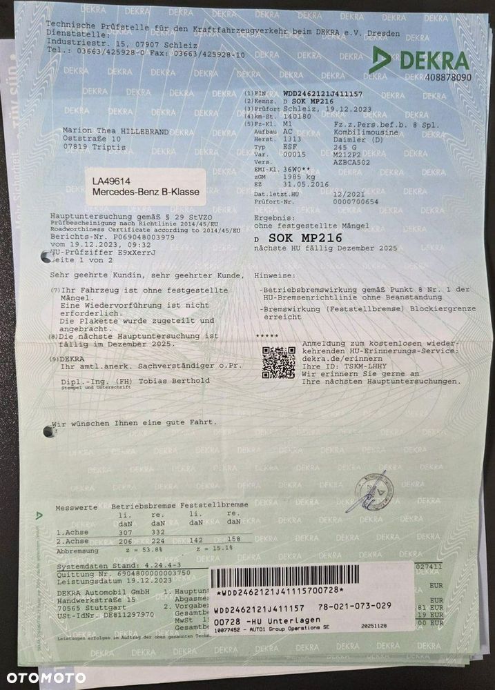 Mercedes-Benz Klasa B 180 (CDI) d Style - 33