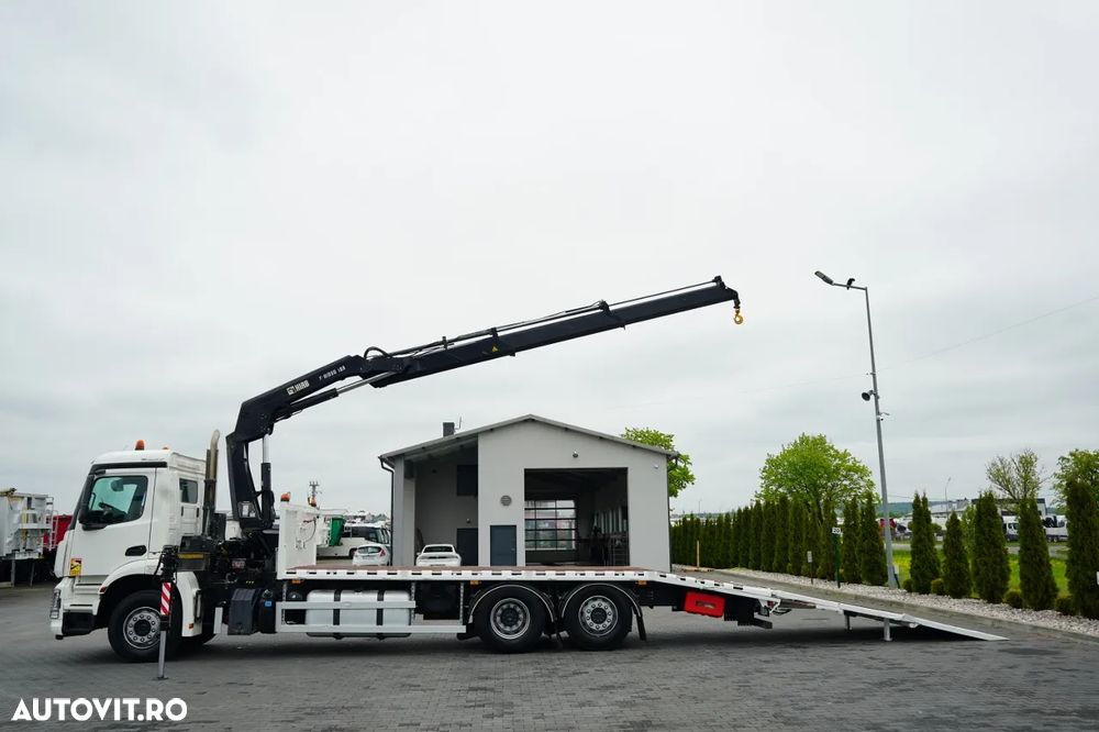 Mercedes-Benz AROCS 2533/ 6X2 / REMORCA AUTO + HIAB 188 B-2 HGV / COMANDE HIDRAULICE / TROLIU / PUNȚĂ RIDICATĂ - 5