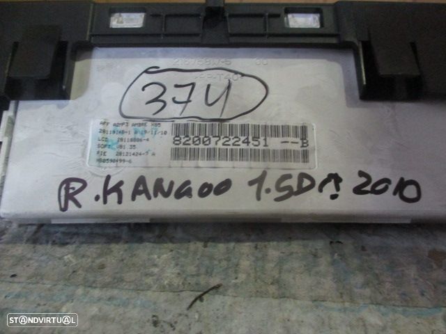 Display Relogio 8200722451B RENAULT KANGOO 2010 ORIGINAL RENAULT CLIO 3  2008 1.5Dci 68CV 3P BRANCO ORIGINAL - 3