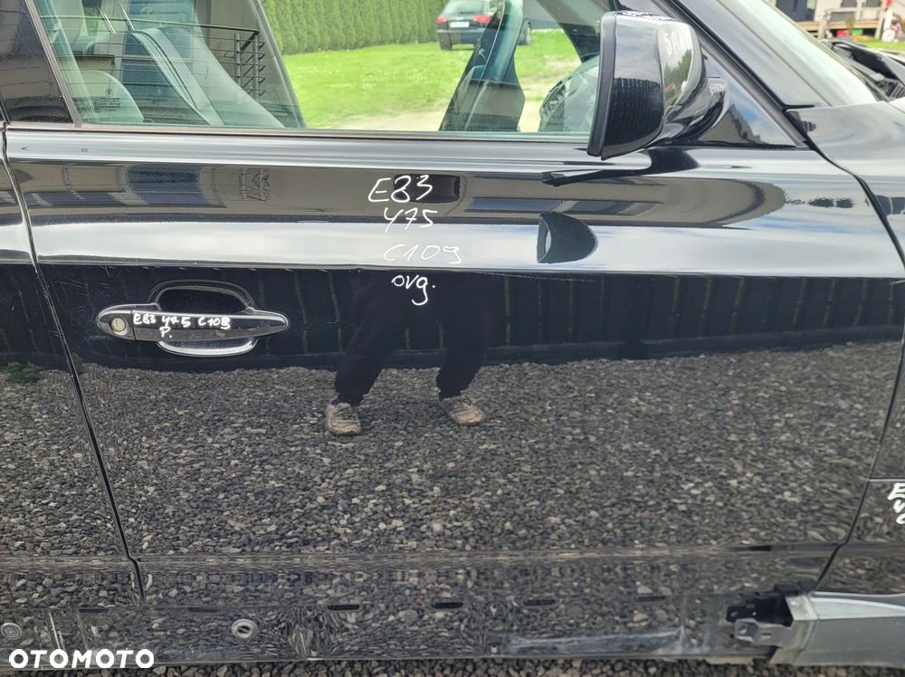 DRZWI PRAWY PRZÓD PRZEDNIE BMW X3 E83 475 BLACKSAPPHIRE ORG LAKIER C109 - 1