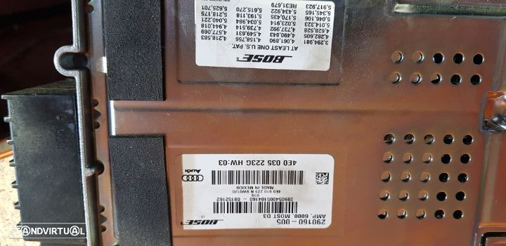 Amplificador Som BOSE Audi A8 Audi Q5 Q7 Q8 2003-2010 - 2