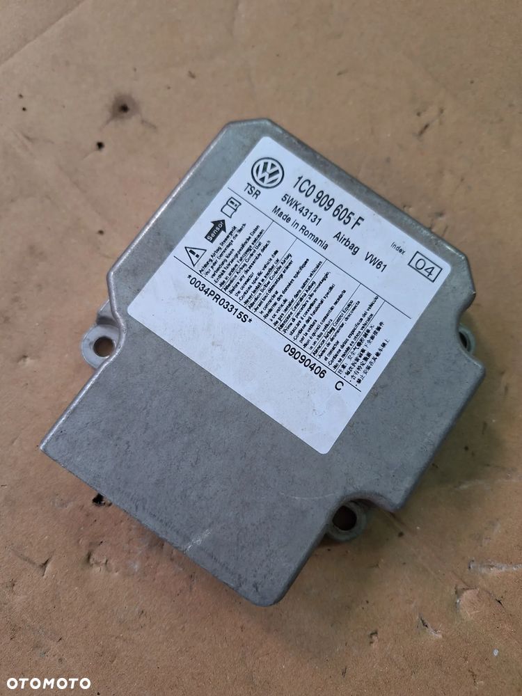 moduł poduszek sensor airbag Skoda sharan Fabia II 1C0909605F   (51/10)    (105/2) - 3