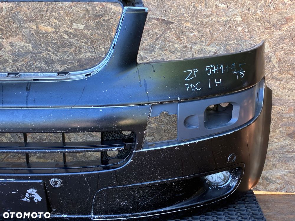 VW T5 MULTIVAN ZDERZAK PRZÓD  PRZEDNI  HALOGEN KOMPLET 7H5807101 - 4