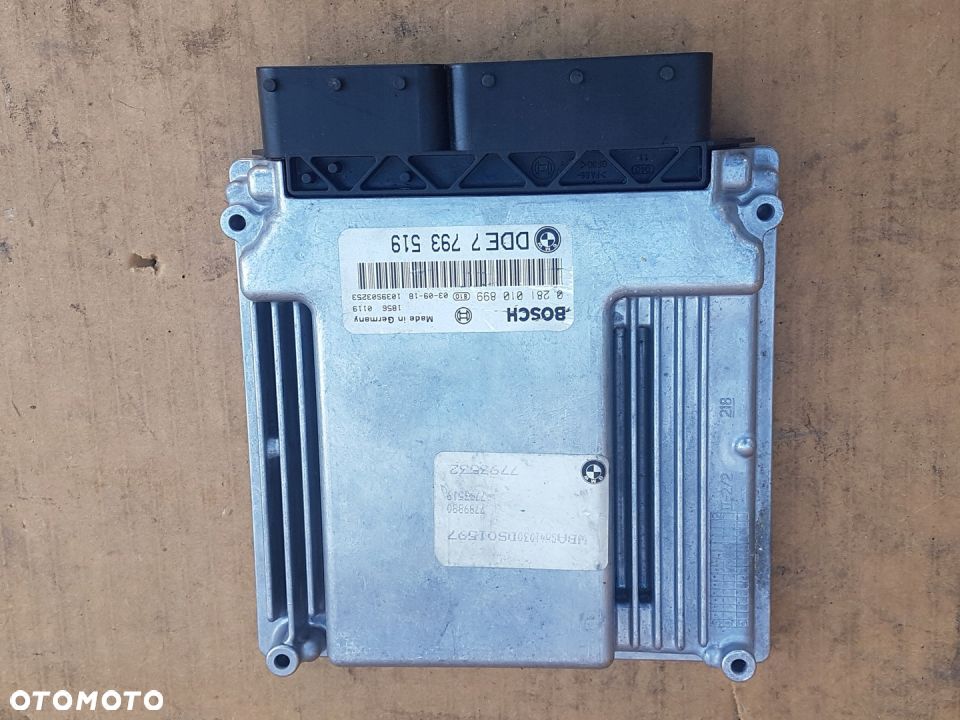 BMW 740D 4.0d E65 M67 STEROWNIK SILNIKA nr 7794905 - 1