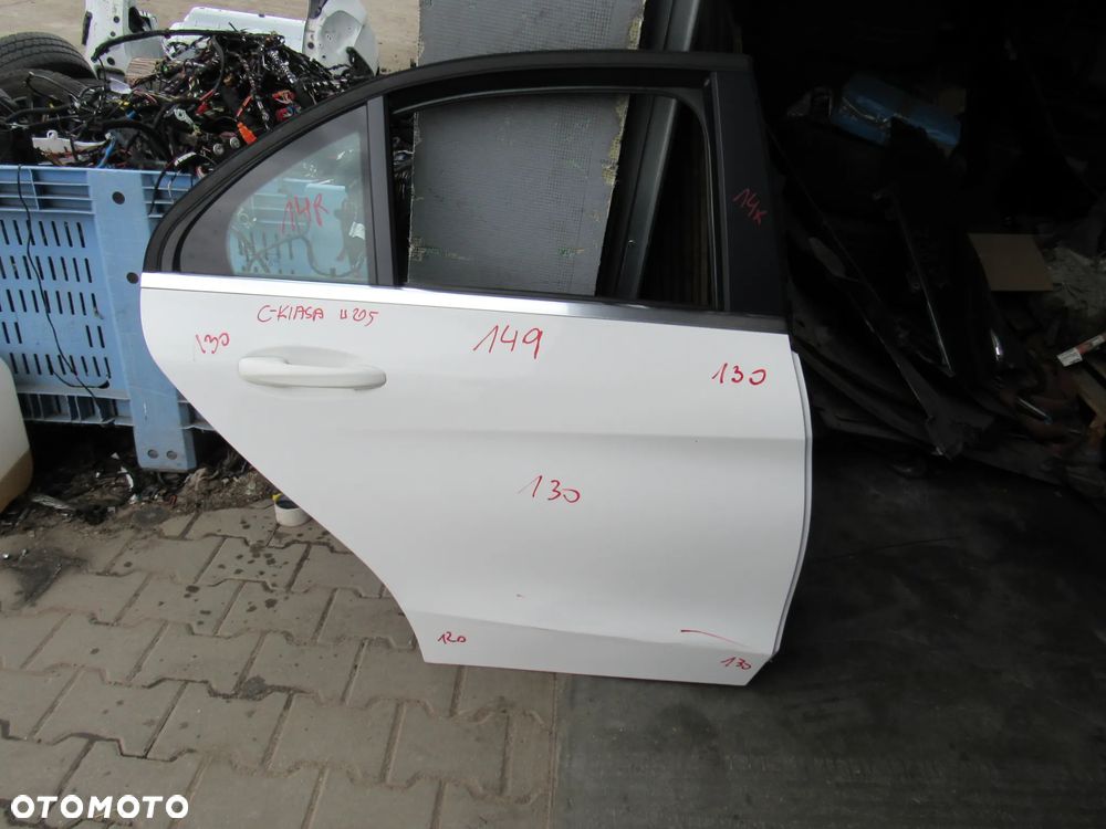 mercedes w205 c klasa tył lewe prawe drzwi sedan149 - 5