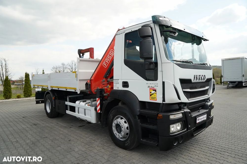 Iveco STRALIS / 310 / 4x2 / BASCULĂ - 5,3 M / HDS FASSI 135 - 8 M / EURO 6 - 12
