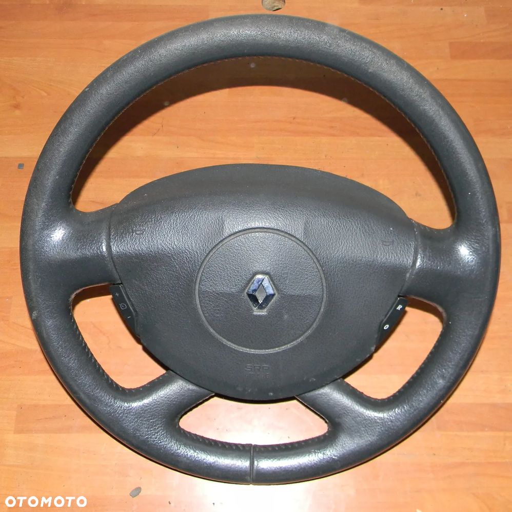 kierownica skórzana skóra RENAULT LAGUNA SCENIC MEGANE TRAFIC VIVARO MASTER - 1