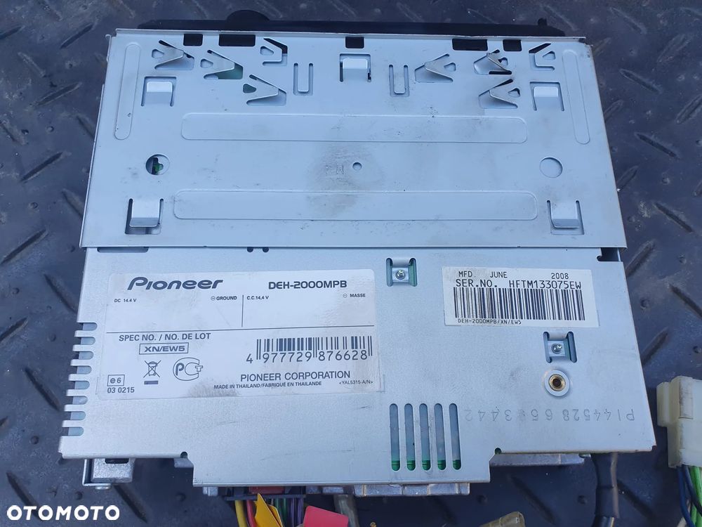 PIONEER DEH-2000MPB RADIO SAMOCHODOWE RADIOODTWARZACZ CD AUX - 3