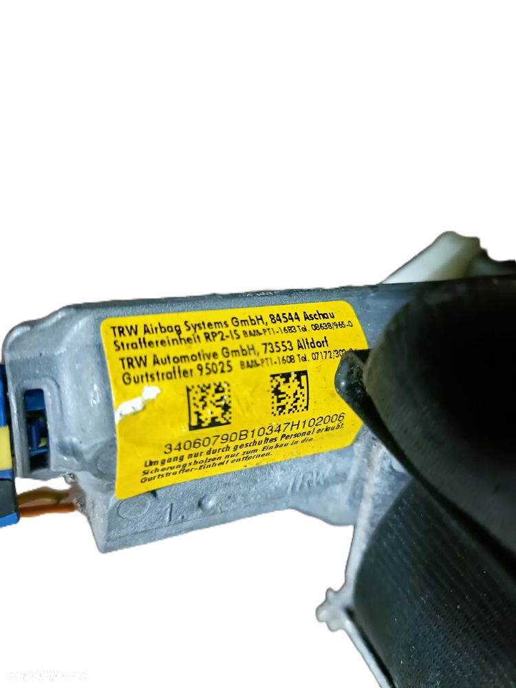 PEUGEOT 3008 I 09-16 r. PAS BEZPIECZEŃSTWA PRAWY PRZÓD 34068389F + - 3